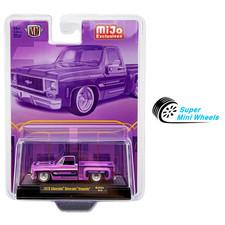M2 Machines 1:64 1978 Chevrolet Silverado Stepside Lowriders – Purple – MiJo