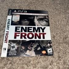 Enemy Front Special Edition REPLACEMENT SLIPCOVER ONLY PlayStation 3 PS3 OOP EUC