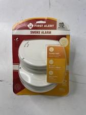 First Alert 2 Pack 10 year Battery-Powered Photoelectric Smoke Detector New