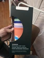 STARBUCKS Spring 2021 REUSABLE Hoppy HOT CUP Coffee 6 PACK 16oz EASTER Limited