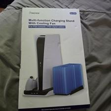 Insten Multi Function Charging Stand With Cooling Fan For PS5