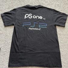 Vintage PlayStation 2 Sony PS2 PSOne 2000 Promo Tee Y2K Video Game Console Small