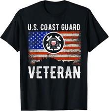 NEW LIMITED U.S. Coast Guard Veteran Forces Coast Guard Tee Shirt S-5XL