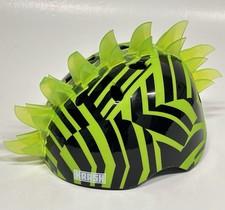Krash Kids LED Bike Helmet Mohawk Green Dazzle 54-58cm Ages 8-14