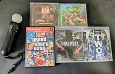 PS1/PS2/PS3 Game Bundle GTA FF Tactics Black Ops CIB + Move Controller Tested