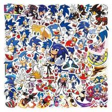 60 Sonic Stickers Kawaii Funny Gift Waterproof Stickers
