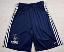 Maverick Football Adidas Climalite Basketball/Soccer Shorts Men Large Navy White