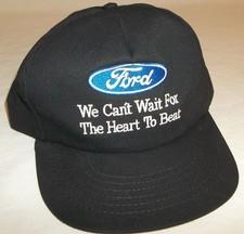 Vtg UNWORN 90's FORD WE CAN'T WAIT FOR THE HEART TO BEAT SNAPBACK HAT Chevy Joke