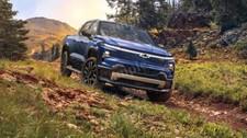 Chevrolet Silverado EV RST Crew Cab Blue Wall Decor Print Photo Poster