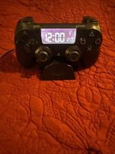 Sony PlayStation Controller Digital Alarm Clock PS4 DualShock Black USB No Cord