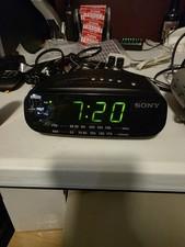 Sony Dream Machine ICF-C212 AM FM Alarm Digital Clock Radio Black TESTED & WORKS