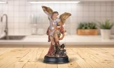  5"H Archangel Michael Statue Saint Michael The Strongest Angel Holy Figurine 