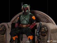Star Wars The Mandalorian: Boba Fett on Throne Statue 1/10 IRON STUDIOS New NIB