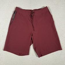 Ten Thousand Shorts Mens Medium Burgundy The Foundation Elastic Waist Drawstring