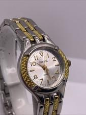 Womens Geneva Fashion Silver Gold Tone Quartz Watch Works New Battery