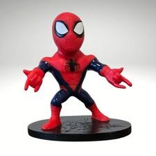 Spider-Man Mini Figure Marvel PVC Toy Statue w/ Base Red Blue Pose