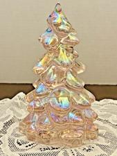 Mosser Glass Rose Carnival Christmas Tree 8" Holiday Decor Large NEW