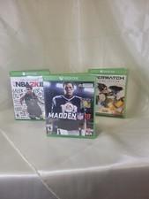 XBOXONE 3 piece lot sale - Madden NFL 18 - Overwatch - NBA2K19