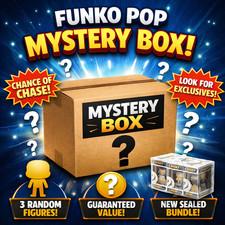 3 Random Funko Pop Mystery Box = New Sealed Bundle