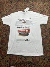 New Mens Story Chevy Camaro Corvette Graphic T-Shirt Size Medium NWT GM