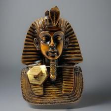 King Tut Bust Statue ~ Luxor Team Hand Made Egyptian Collection ~ Pharaoh Decor