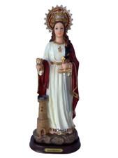 Santa Barbara  12" Religious Statue Greek Saint and Martyr, Virgen Y Martyr