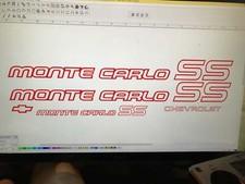 Monte Carlo SS 85 86 Restoration Red Vinyl Decals Stickers Kit Chevy 1985 1986