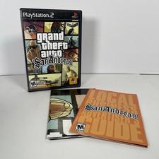 GTA Grand Theft Auto San Andreas PlayStation 2 Manual Map/Poster ONLY NO GAME!!!
