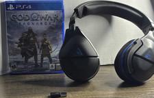 Turtle Beach Wireless Headset USB Adapter and god of war ragnorok unopened 