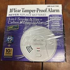 Smoke & Fire + Carbon Monoxide  USI electric MIC1509S 3-in-1 Detector never used