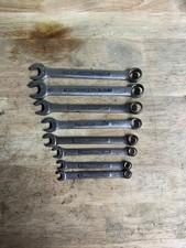 Craftsman SAE & Metric Combination  Wrench Lot Of 8 USA