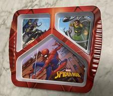 Zak! Designs Spiderman Marvel Comics Kids Divided Plate Kid Gift Toy New
