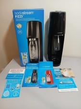 SodaStream Fizzi SPT001 Black Sparkling Water Maker Starter Kit-Empy CO2 Can