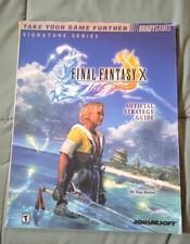 BradyGames Final Fantasy X Strategy Guide Tidus Rikku Poster Included 2001