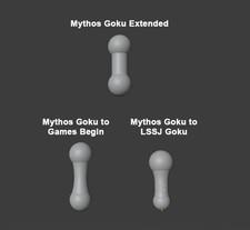 Mythos Anime Goku Conversion Neck Pegs - READ DESCRIPTION!