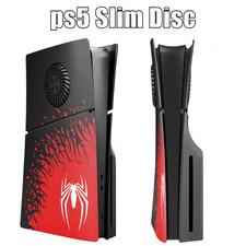 PS5 Faceplate Cover for PlayStation 5 SLIM Disc w/FAN SpiderMan Edition