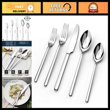 20-Piece Stainless Steel Flatware Set for 4 - Mirror Polished, Dishwasher Safe,