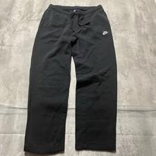 Nike Black Sportswear Club Fleece Joggers Sweatpants Men’s Large Uncuffed