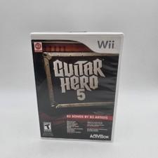 Guitar Hero 5 (Nintendo Wii, 2009) CIB Complete Tested