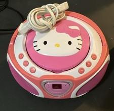 DEFECTIVE Hello Kitty CD Player Boombox Radio AMFM Model KT2025 LED Ligh G3D