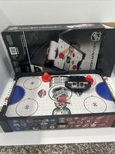 NHL EastPoint Table Top Air Hockey Tested And Works. 2 Pushers And 1 Puck
