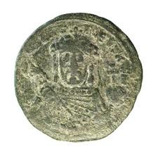 Byzantine bronze coin Romanos I 