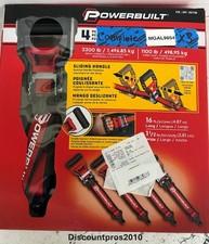 Powerbuilt Ratchet Tie Down Set – 1.5" x 16 ft – 4-Piece Heavy Duty Cargo Straps