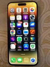 Used Apple iPhone 14 Pro Max 256GB Gold Unlocked iOS 6.7 Wi-Fi Bluetooth 5G, Box