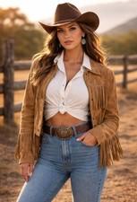 Vintage Sandy Duftler Belt Size Small Made In USA Genuine Leather Brown Floral