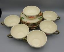 Franciscan Desert Rose Coffee / Tea Cups and Saucers  Set of 6 Made in USA