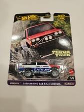 DATSUN KING CAB BAJA CUSTOM PICKUP #720 WHITE DIECAST MODEL BY HOT WHEELS HRV71