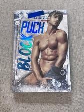 SJ Sylvis Puck Block Signed Baddies Special Edition Hockey Romance New