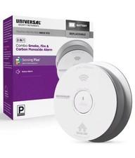 Universal Security Instruments 3 in 1 Combo Smoke, Fire & Carbon Monoxide Alarm.