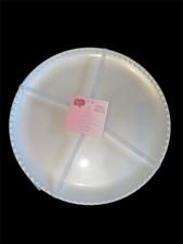 Paris Hilton Pearly White Beaded Melamine Dinner Plates 10.25” Set of 4  NWT